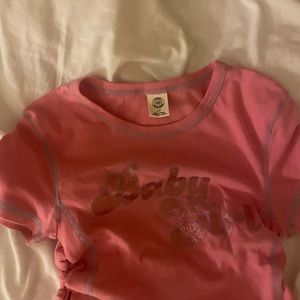 Baby girl glitter tee